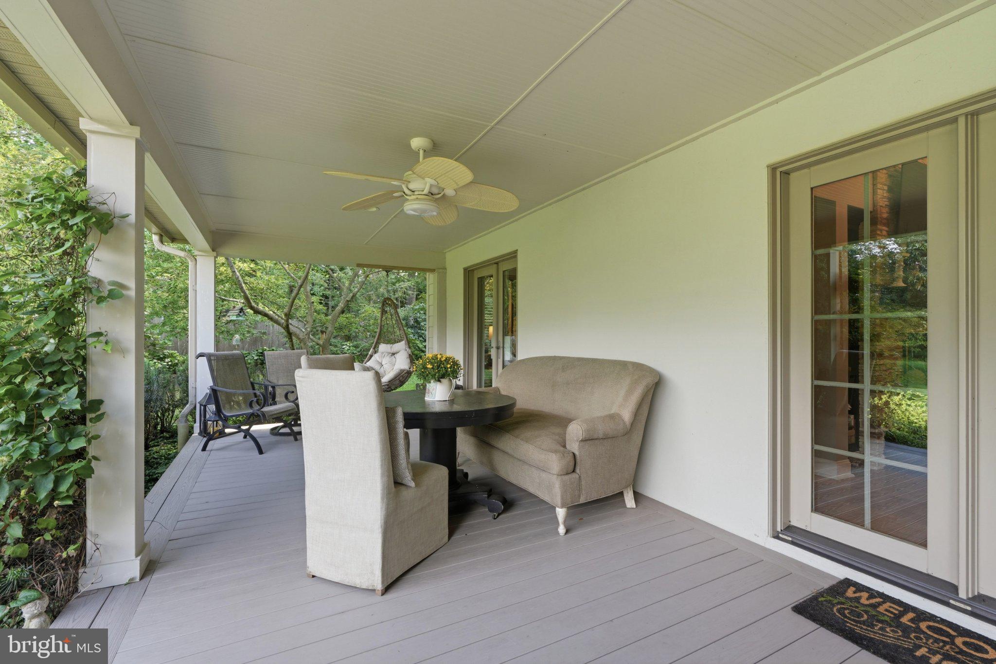 3819 Church School Road Doylestown, PA 18902 - Photo 61 of 73 Relaxing back porch overlooking backyard & pond