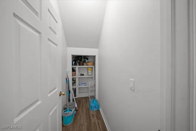 a view of water heater room