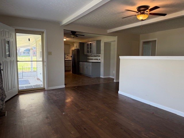 302 West Ward Street Energy, IL 62933 - Photo 3 of 37 a view of a kitchen with wooden floor electronic appliances and a window