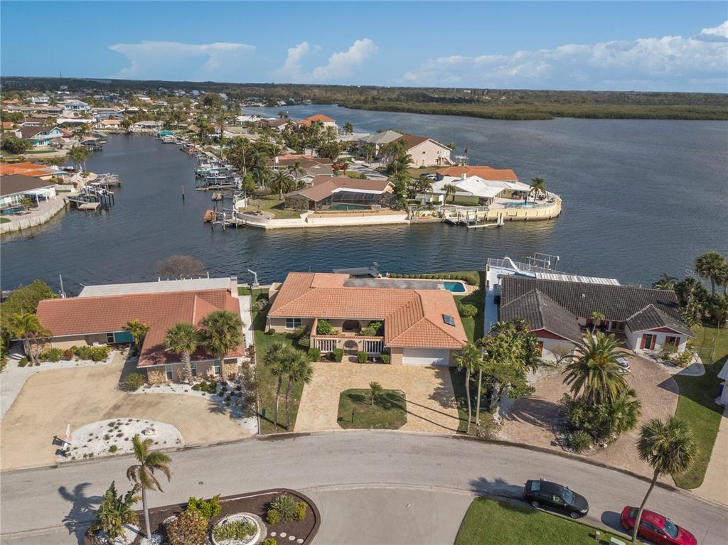 4964 South Shore Drive New Port Richey, FL 34652 - Photo 68 of 69 an aerial view of a house with a ocean view