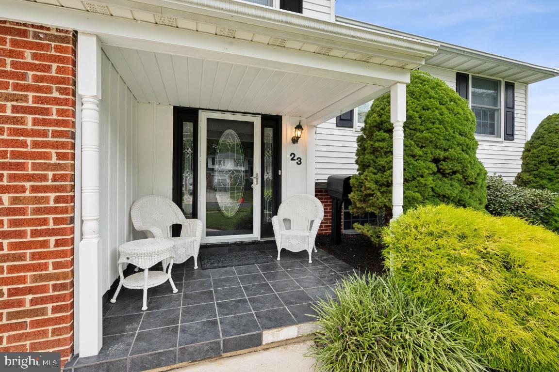 23 Sleepy Hollow Road Stratford, NJ 08084 - Photo 3 of 25 Front Porch with Slate Flooring