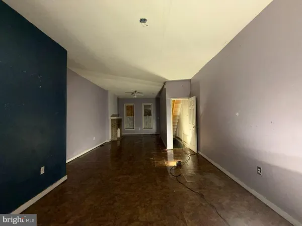 wooden floor in an empty room
