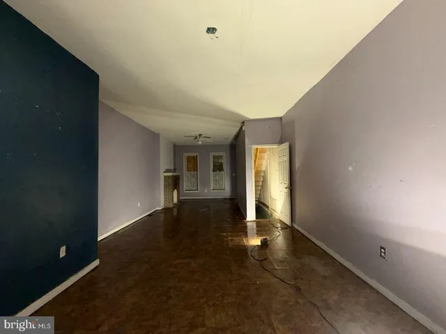 wooden floor in an empty room