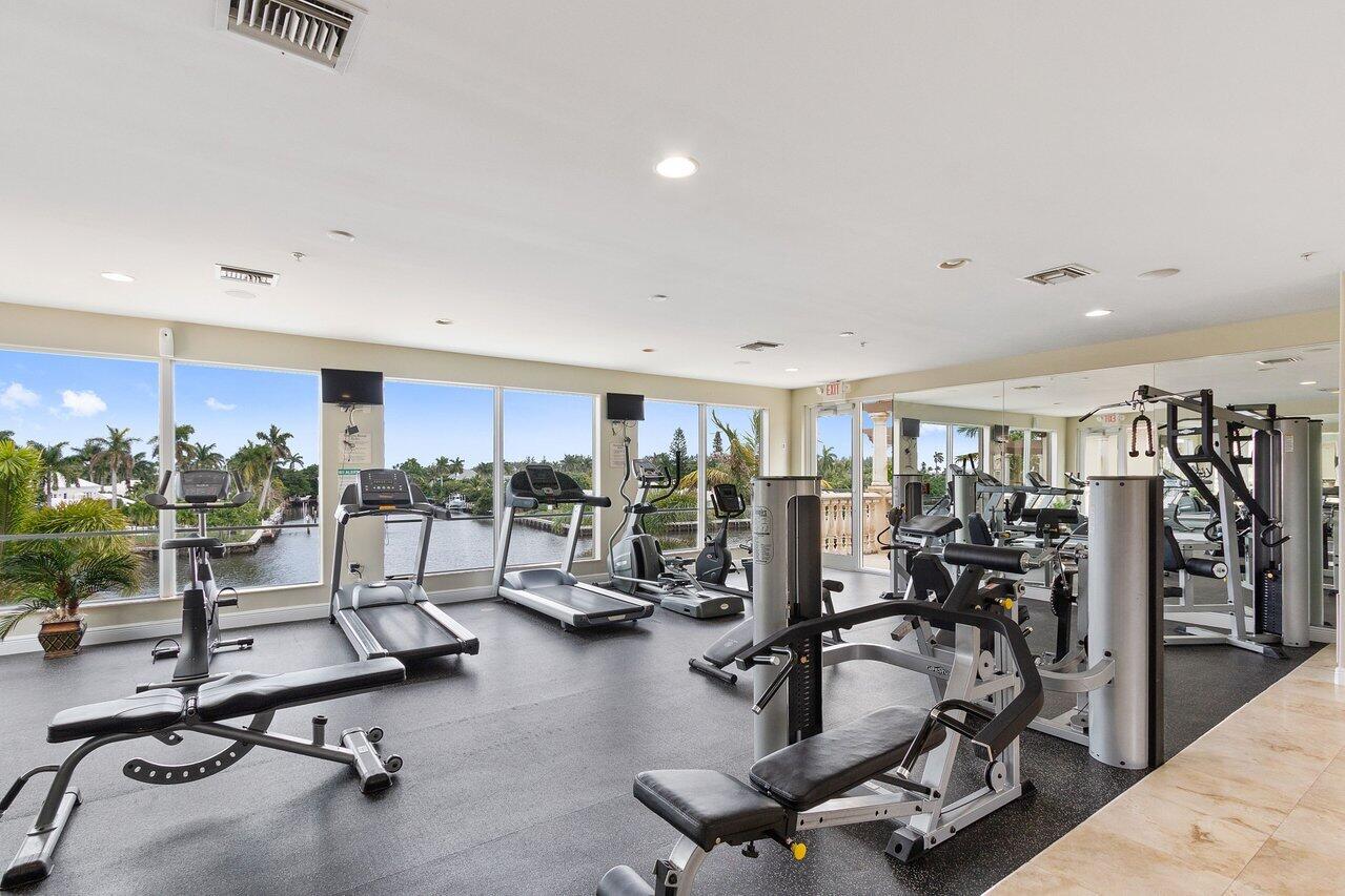 3025 Waterside Circle Boynton Beach, FL 33435 - Photo 33 of 36 a view of a room with gym equipment