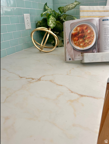 1050 West 100 North Provo, UT 84601 - Photo 4 of 16 Light-toned countertop with distinct veining