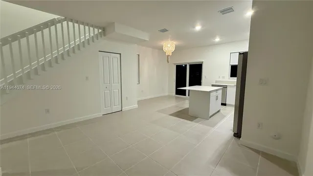 a view of a livingroom with a chair