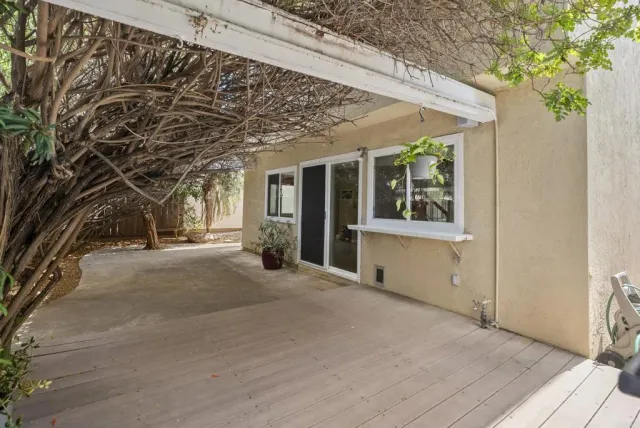 a view of a house with a outdoor space