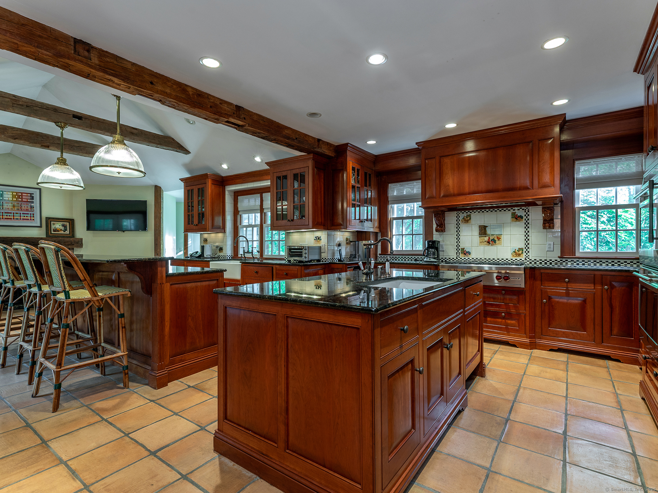 88 Rucum Road Roxbury, CT 06783 - Photo 15 of 35 a kitchen with stainless steel appliances granite countertop a sink and cabinets