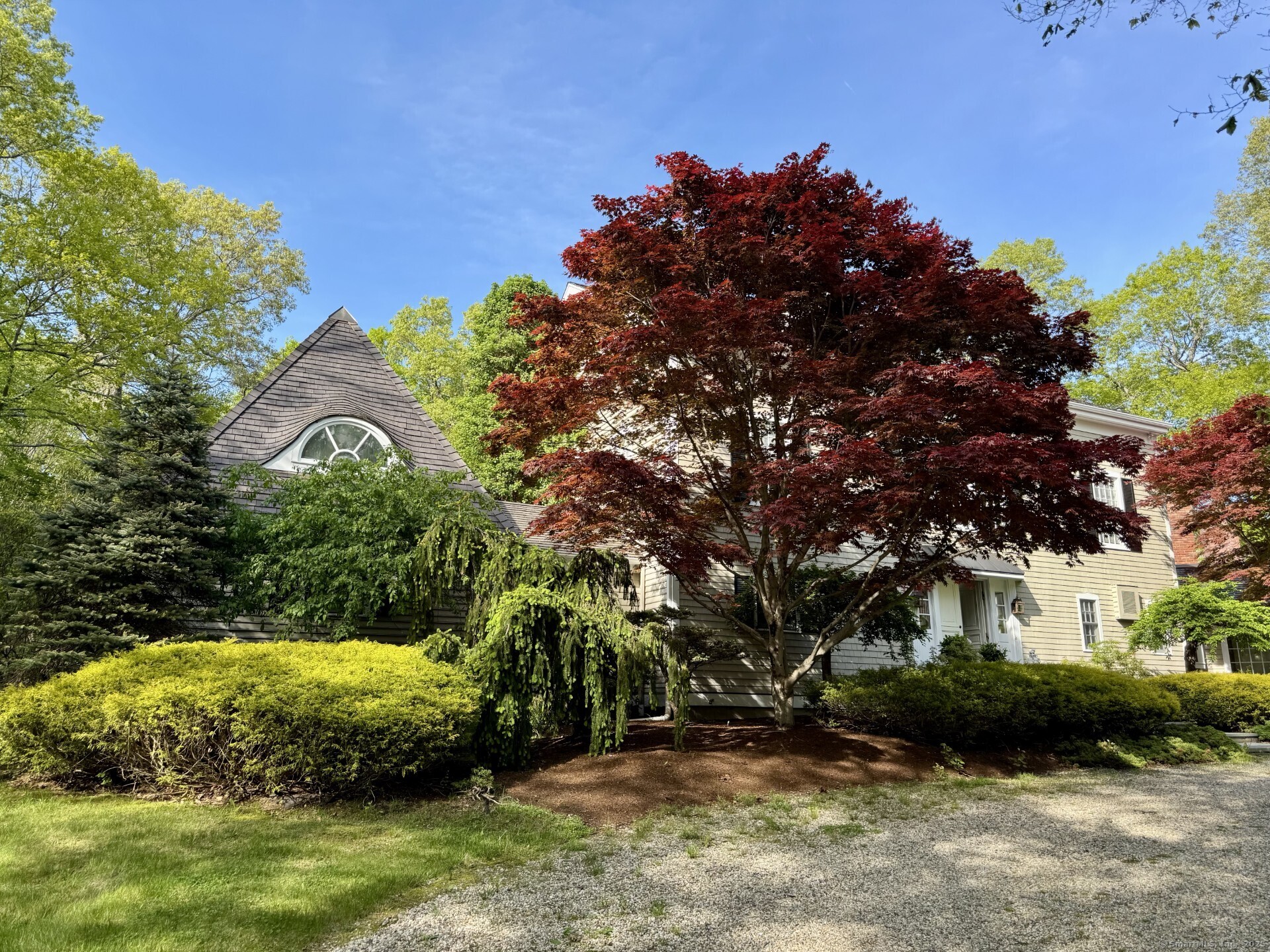 88 Rucum Road Roxbury, CT 06783 - Photo 32 of 35 a view of a garden with a tree