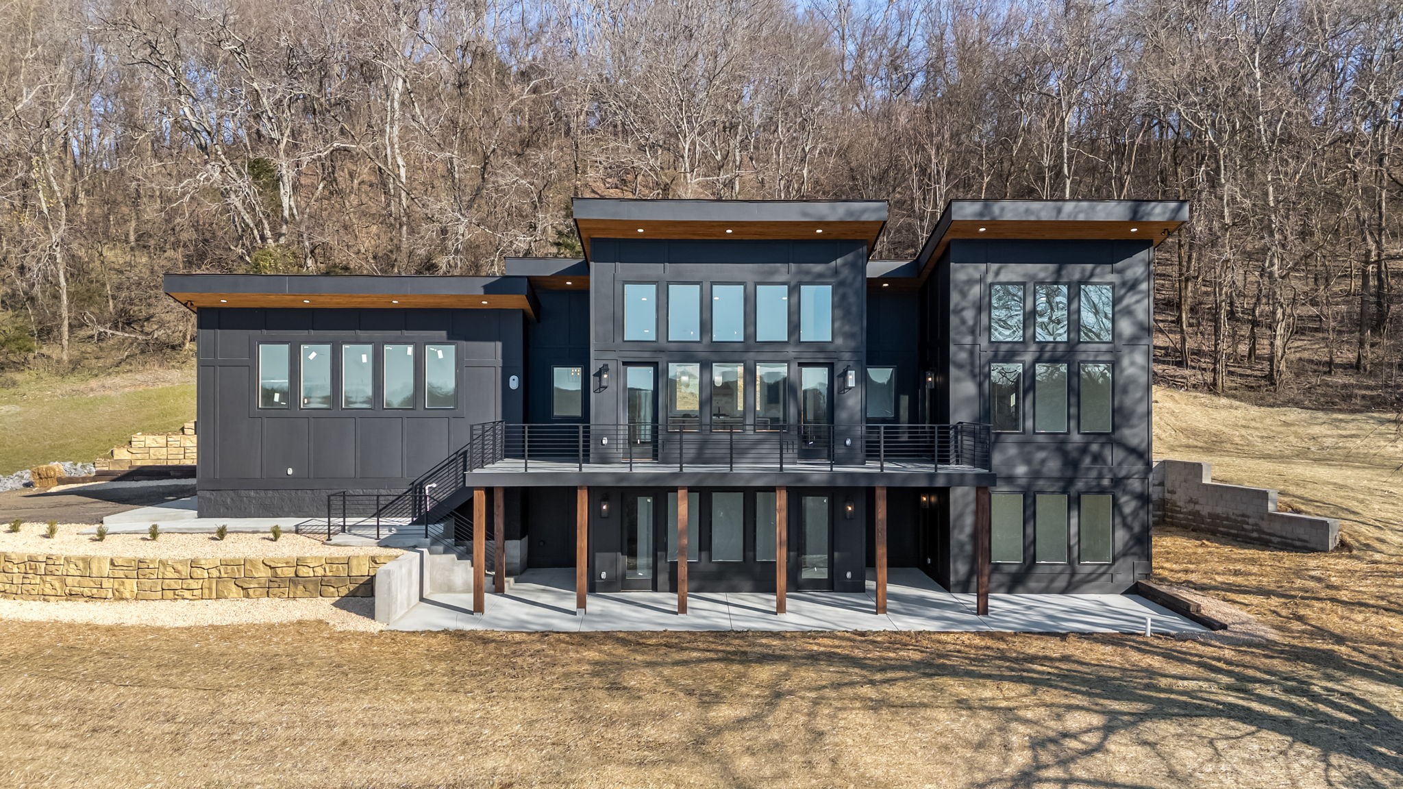 a front view of a house with a porch