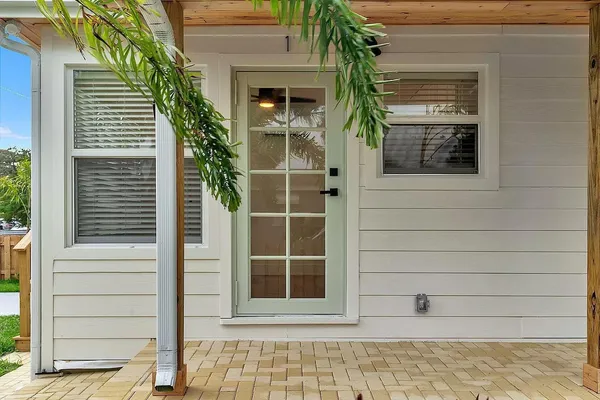 a view of front door