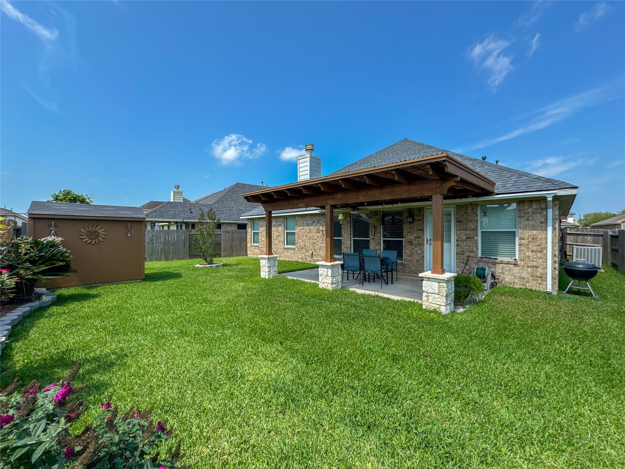 14 Palmdale Lane Manvel, TX 77578 - Photo 32 of 35 Nice Backyard Landscaping adds to your home
