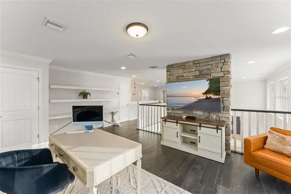 a view of swimming pool from a lake