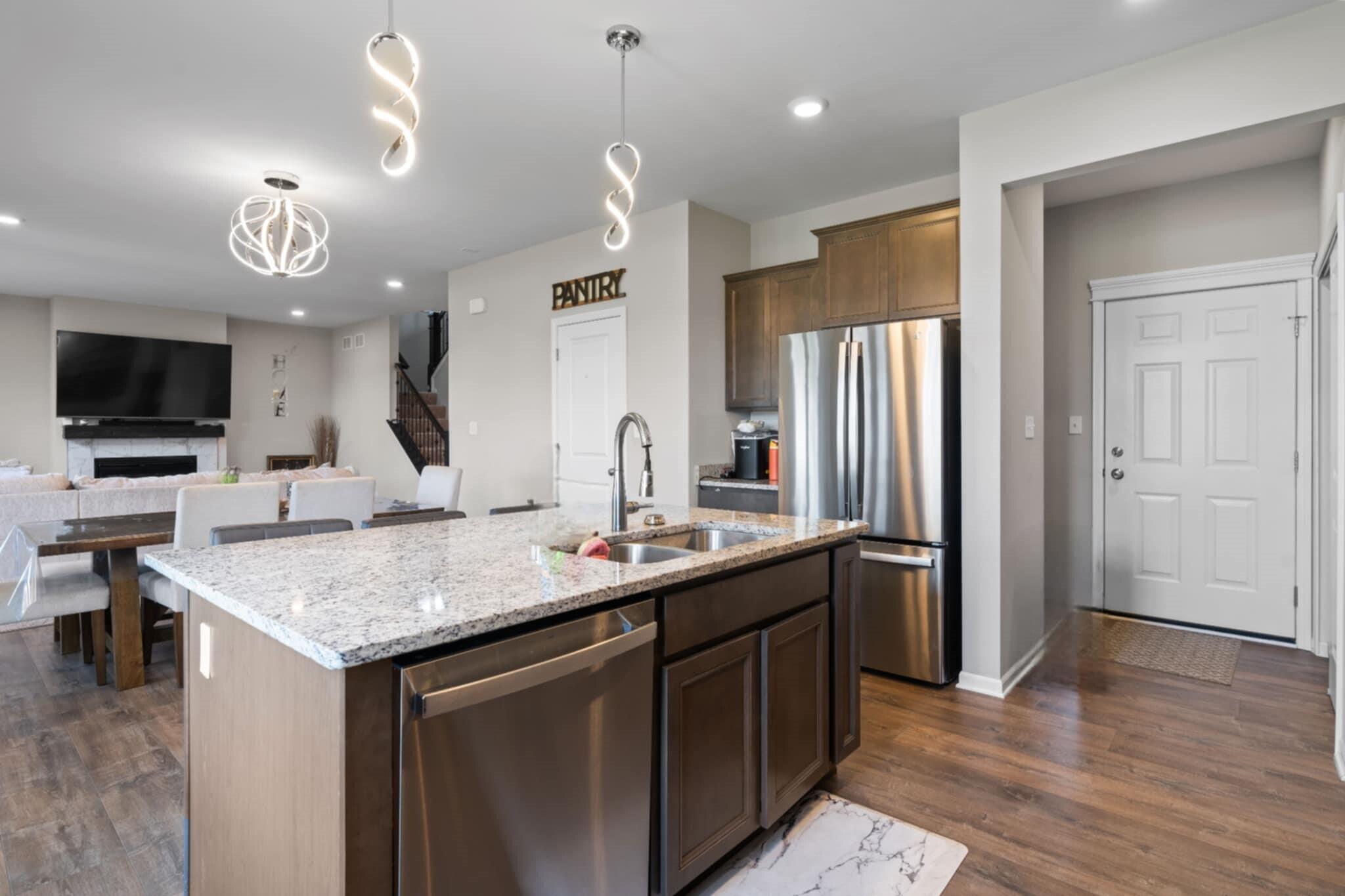 9872 Sumter Court Cedar Lake, IN 46303 - Photo 5 of 18 a kitchen with a sink a counter space appliances and cabinets