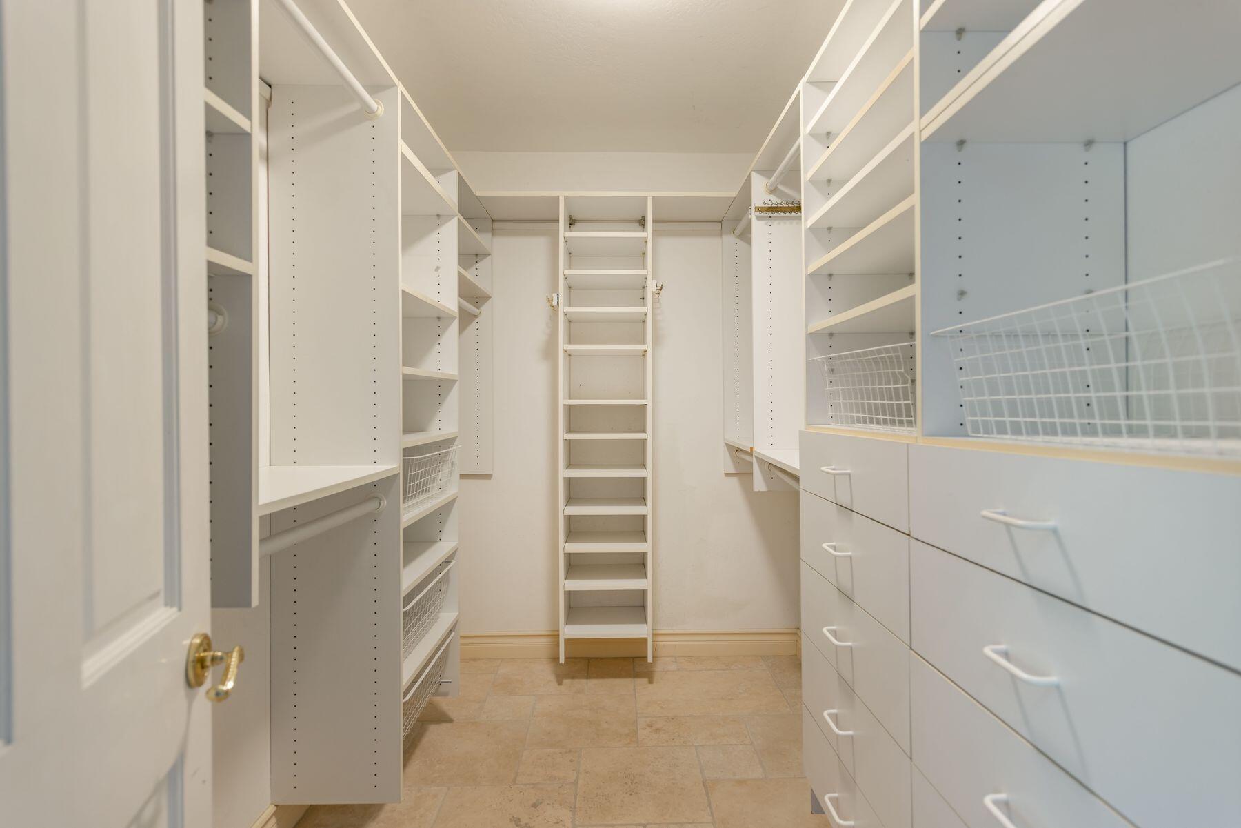 1270 Foothill Road Ojai, CA 93023 - Photo 24 of 47 a view of walk in closet with empty racks