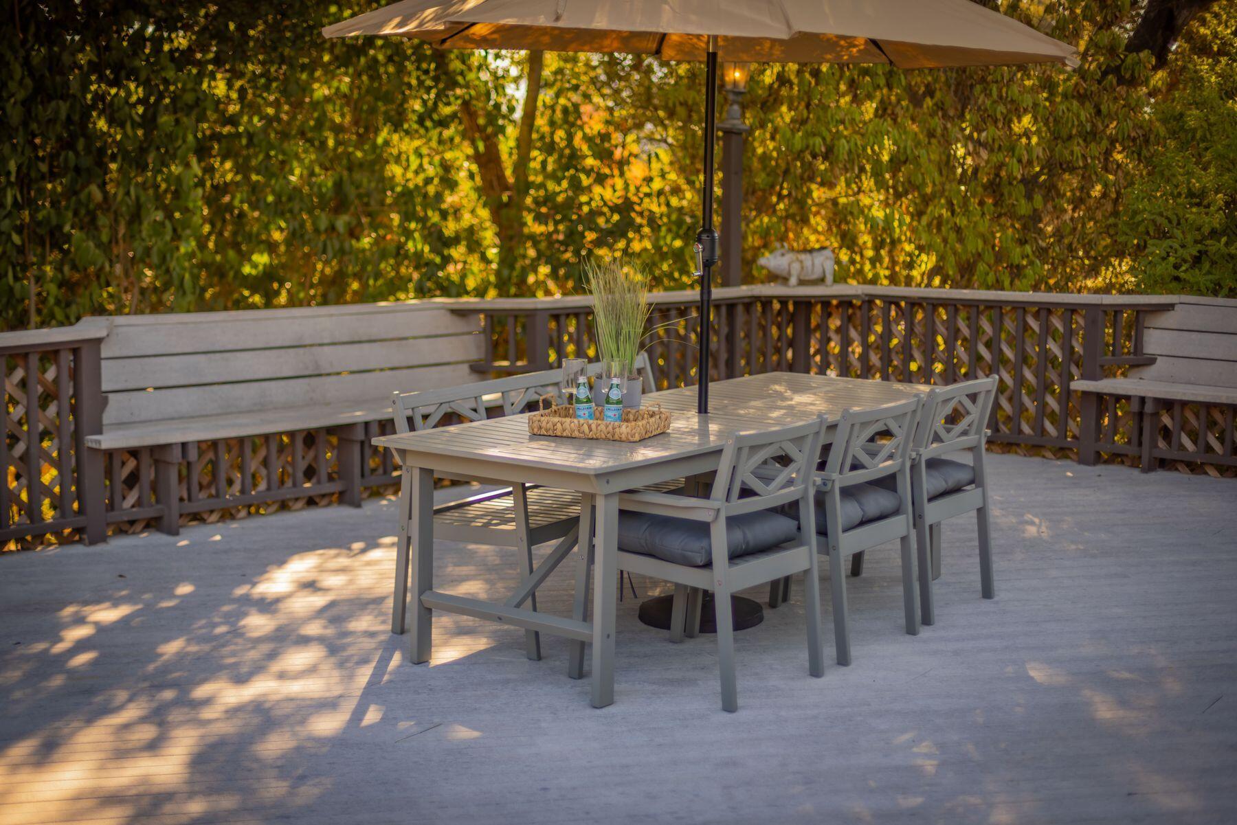 1270 Foothill Road Ojai, CA 93023 - Photo 39 of 47 a view of a chairs and table in the patio