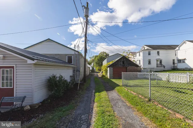 a view of a yard with plants