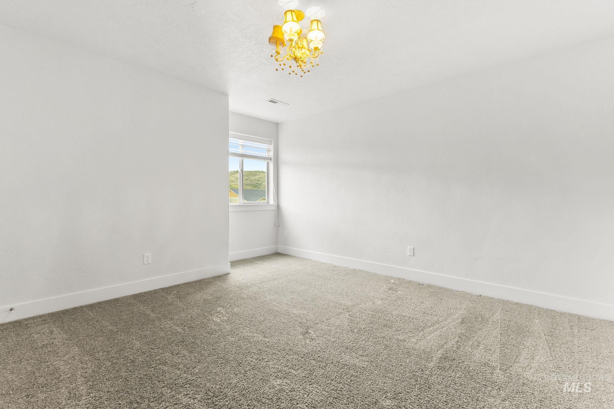 18293 North Streams Edge Way Boise, ID 83714 - Photo 31 of 50 Spare room with carpet and hanging lights