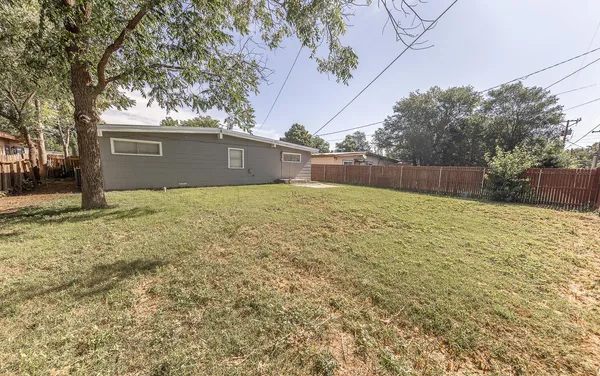 a backyard of a house