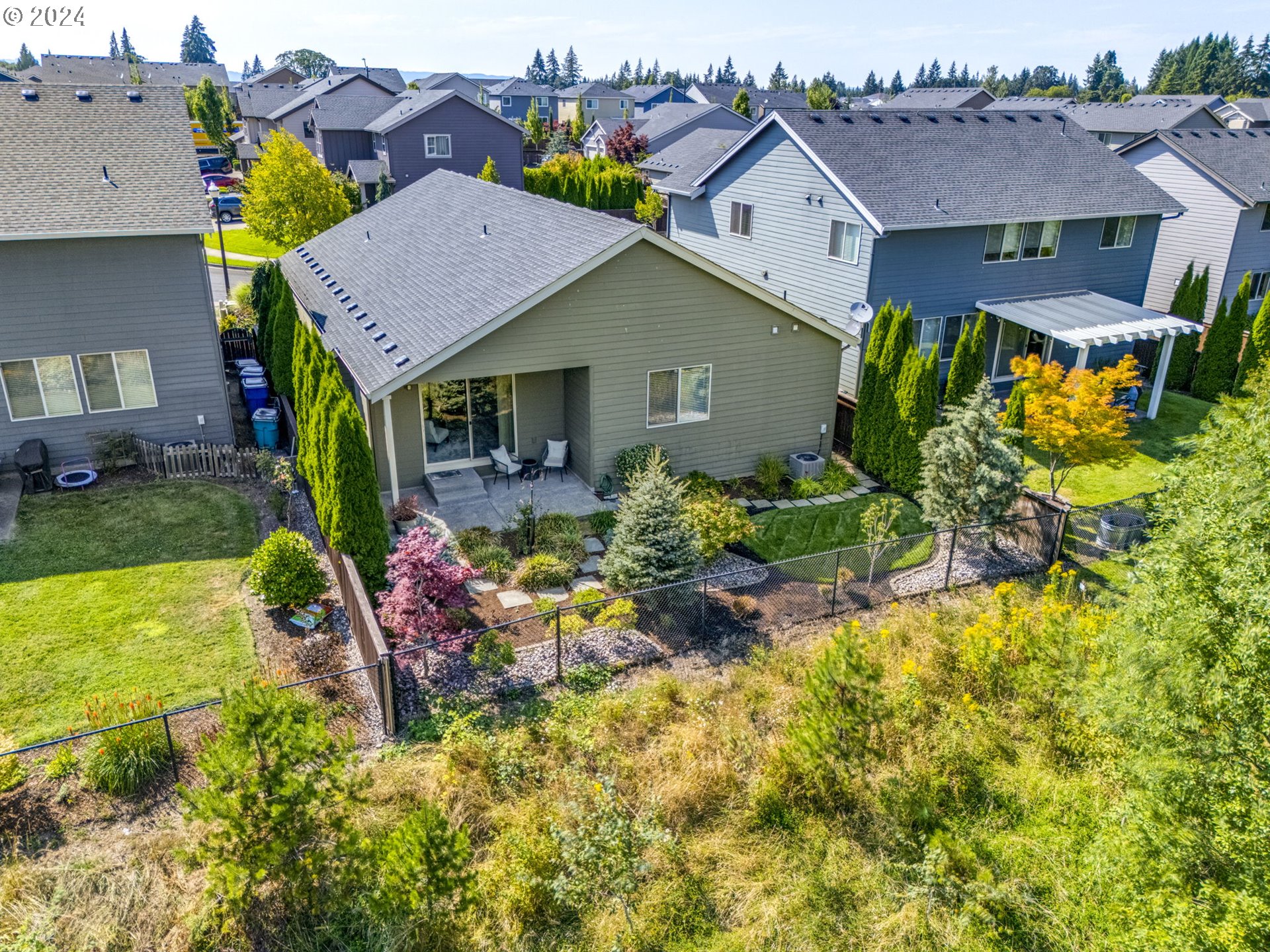 264 North Green Gables Loop Ridgefield, WA 98642 - Photo 28 of 46 a view of a house with a garden and plants