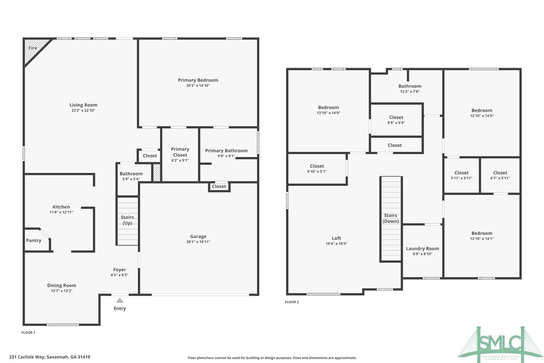 231 Carlisle Way Savannah, GA 31419 - Photo 40 of 40 Floor Plan