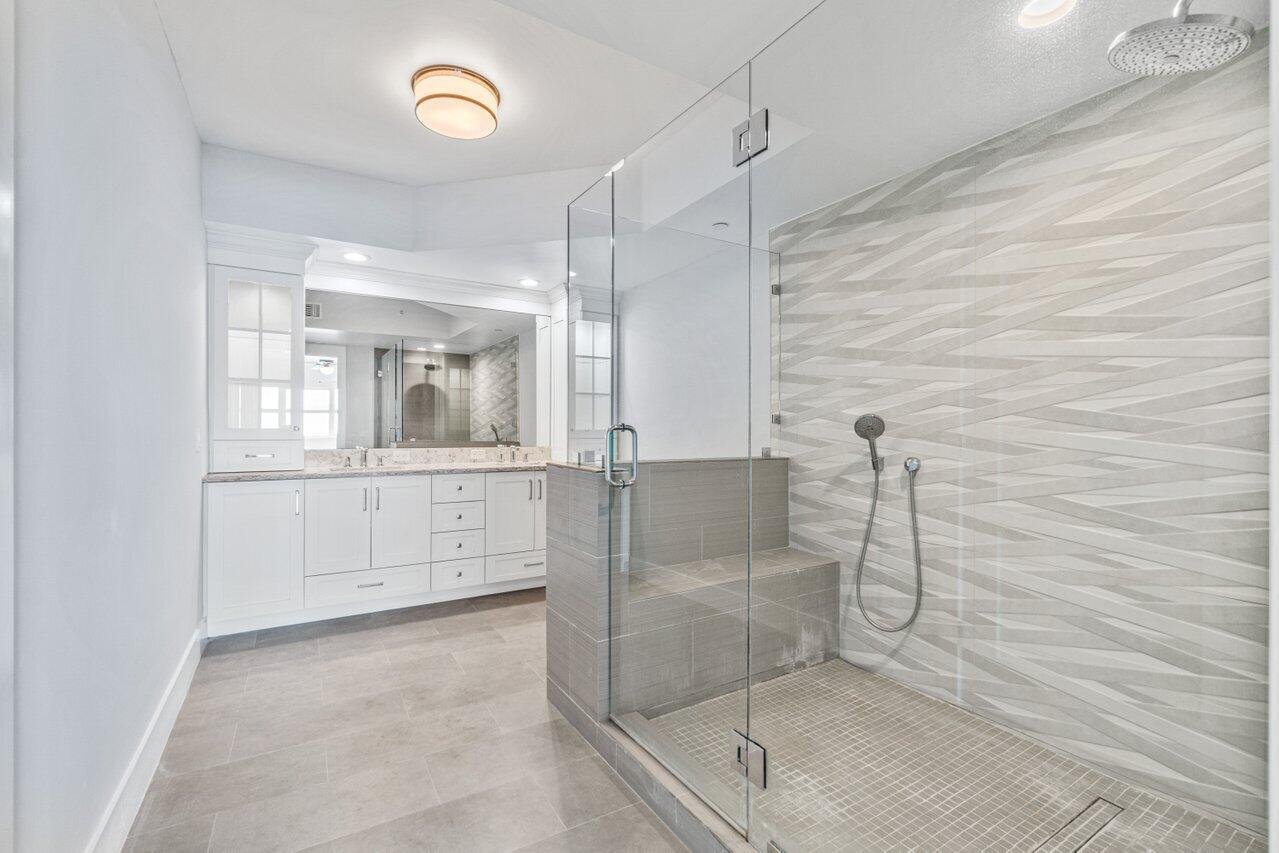 2650 Lake Shore Drive, Unit 2001 Riviera Beach, FL 33404 - Photo 13 of 49 Remodeled Primary Bath
