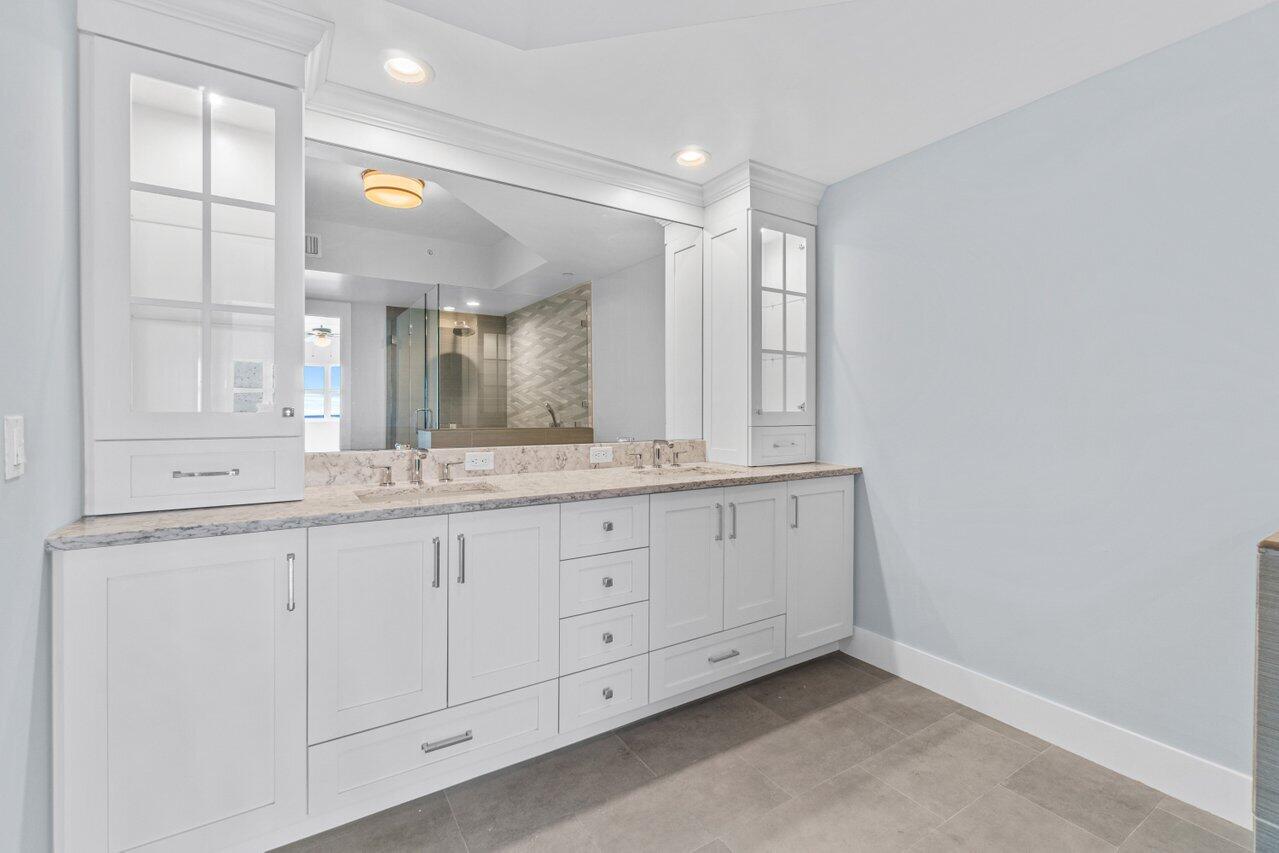 2650 Lake Shore Drive, Unit 2001 Riviera Beach, FL 33404 - Photo 15 of 49 Master Double Vanity