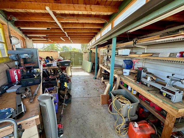 a room with storage and utility