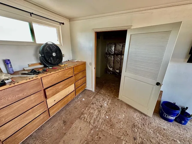 an outdoor view with patio