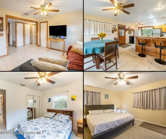 a bedroom with furniture and a flat screen tv