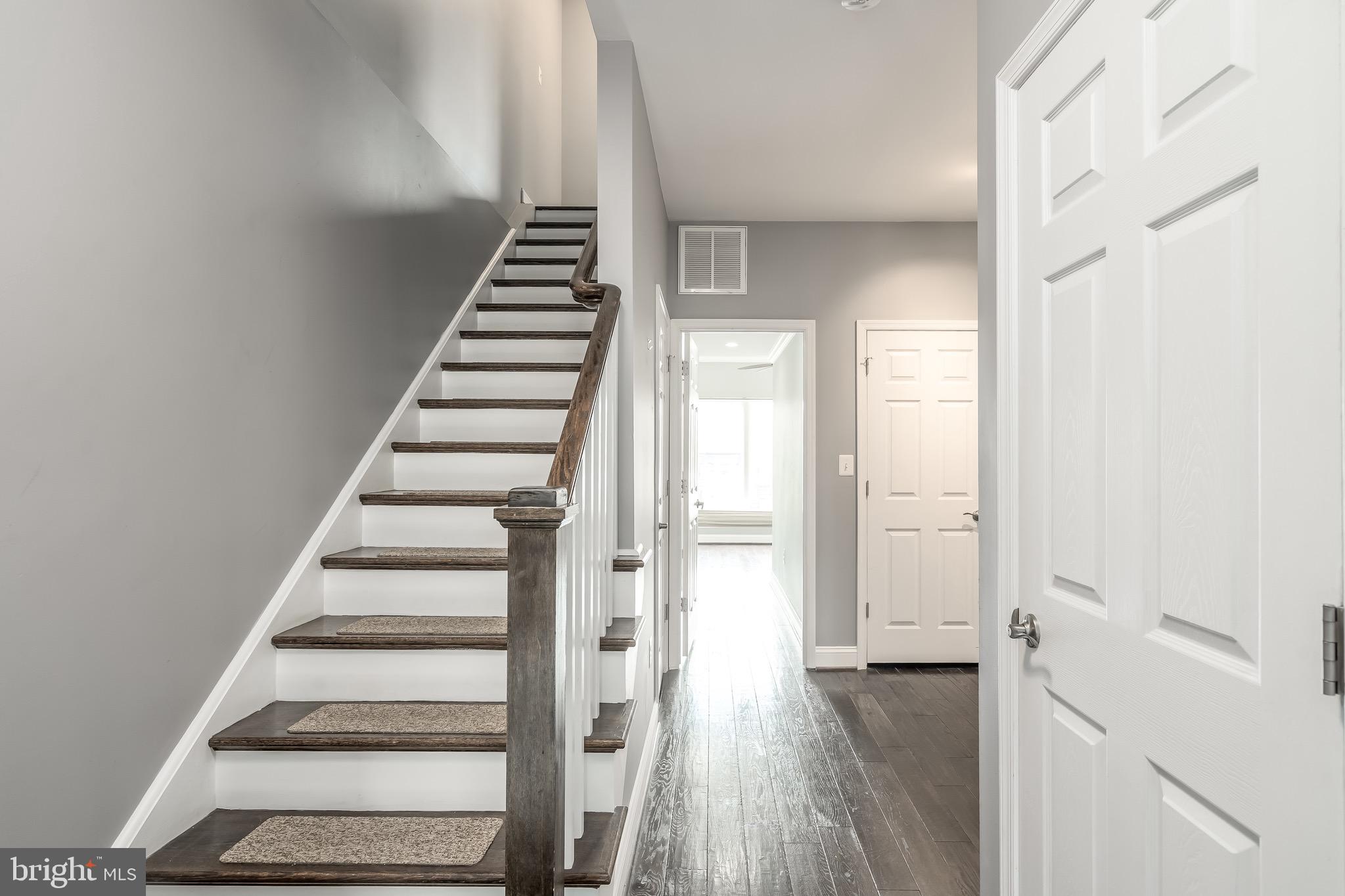 29 Q Street Northeast, Unit 2 Washington, DC 20002 - Photo 19 of 28 Stairs up to the living area, view towards master.