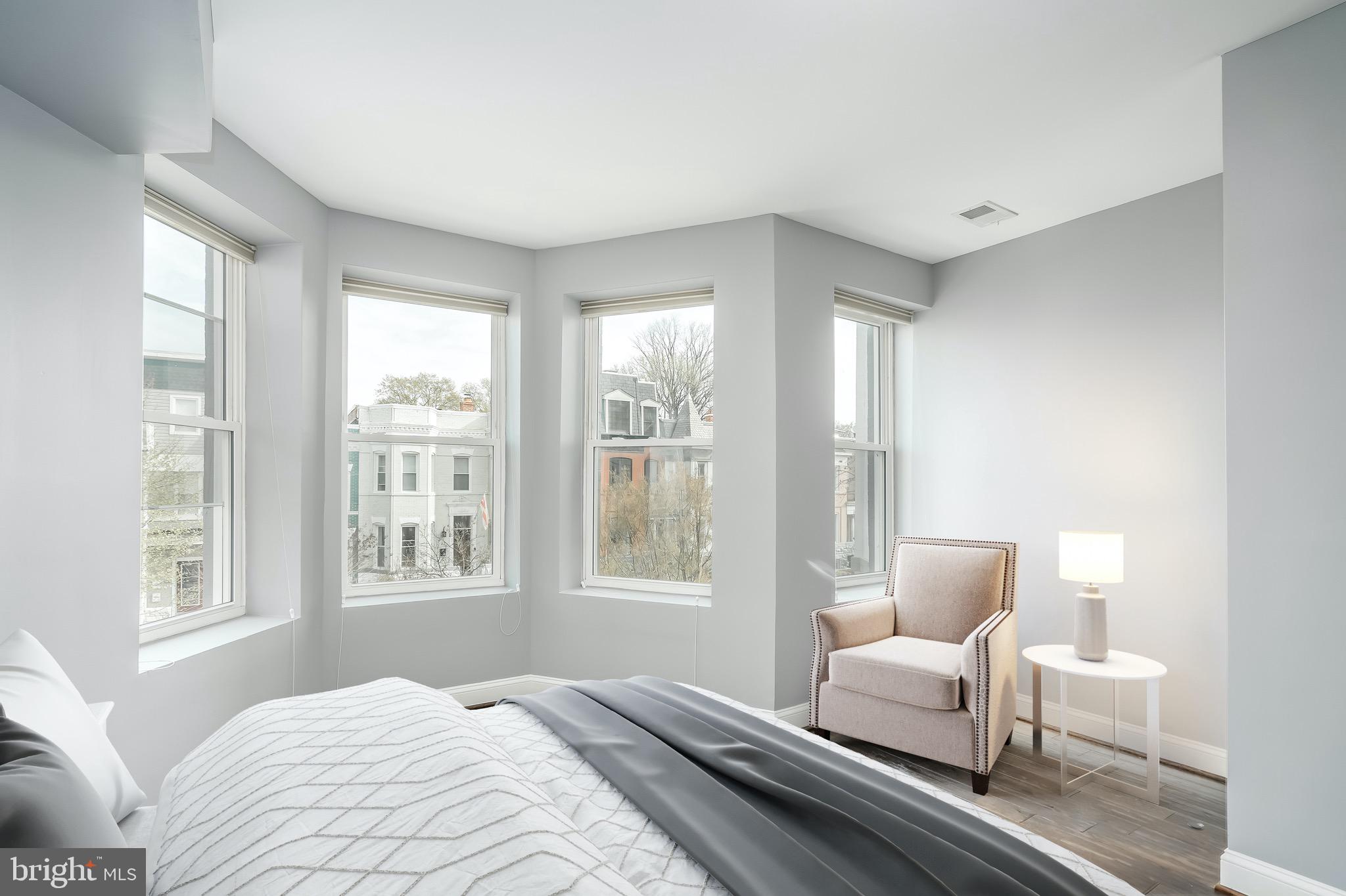 29 Q Street Northeast, Unit 2 Washington, DC 20002 - Photo 22 of 28 Bedroom #2 at the front of the house.