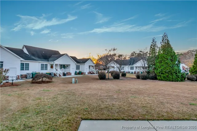 a view of a house with a patio