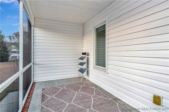 a view of a door of the house