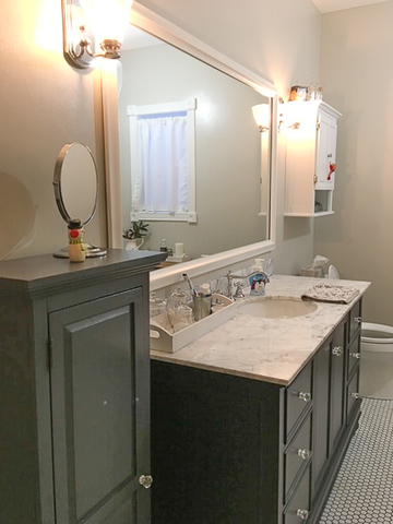 3365 Hermann Road Lee, IL 60530 - Photo 23 of 63 a bathroom with a sink vanity and mirror