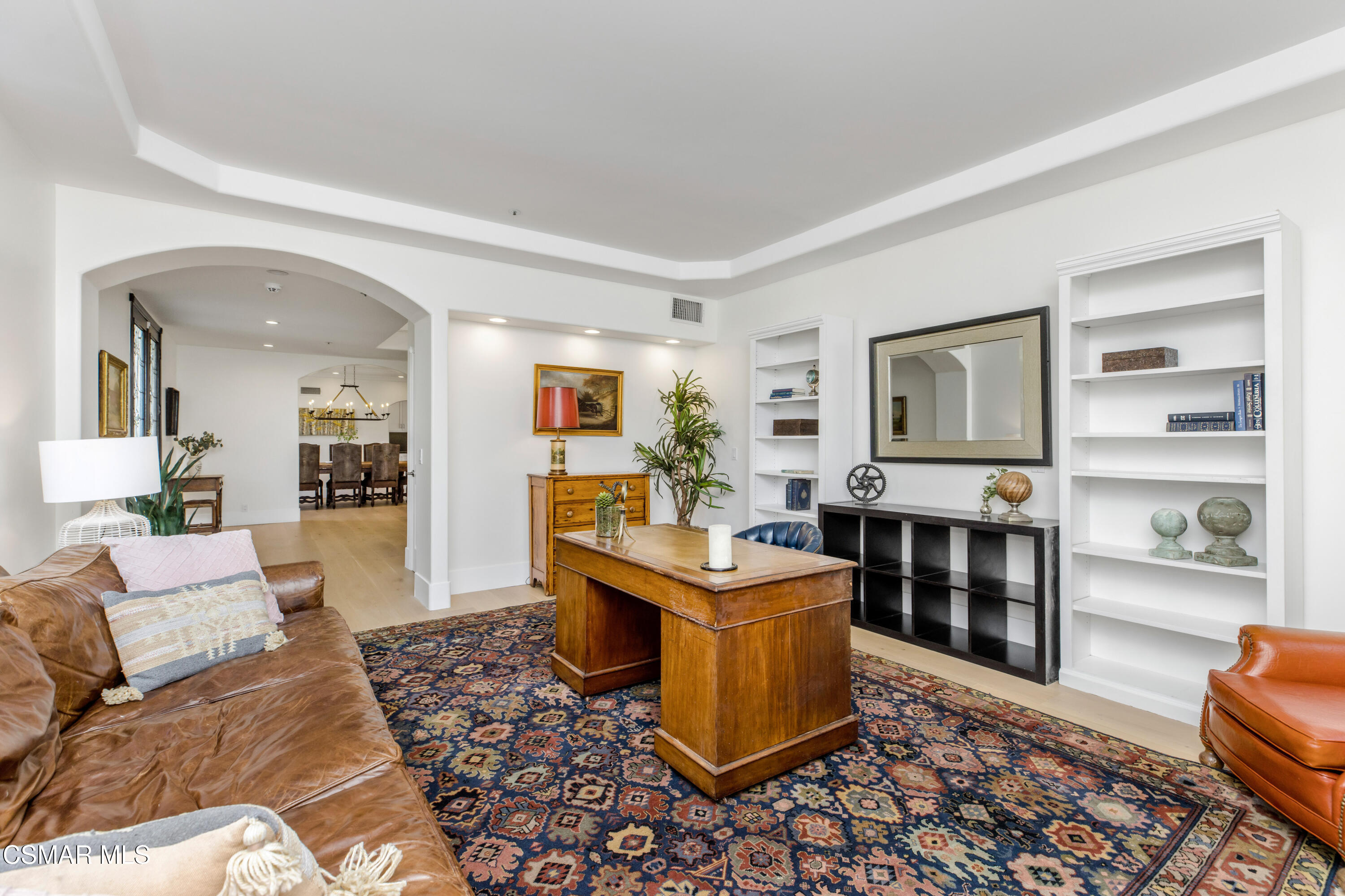 5501 Balcom Canyon Road Somis, CA 93066 - Photo 10 of 77 a living room with furniture a rug and kitchen view