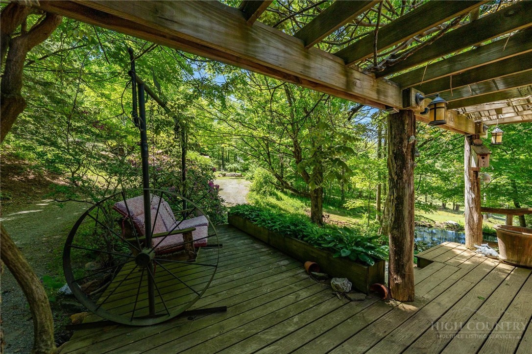 165 Natures Way Boone, NC 28607 - Photo 44 of 50 a view of porch with wooden floor