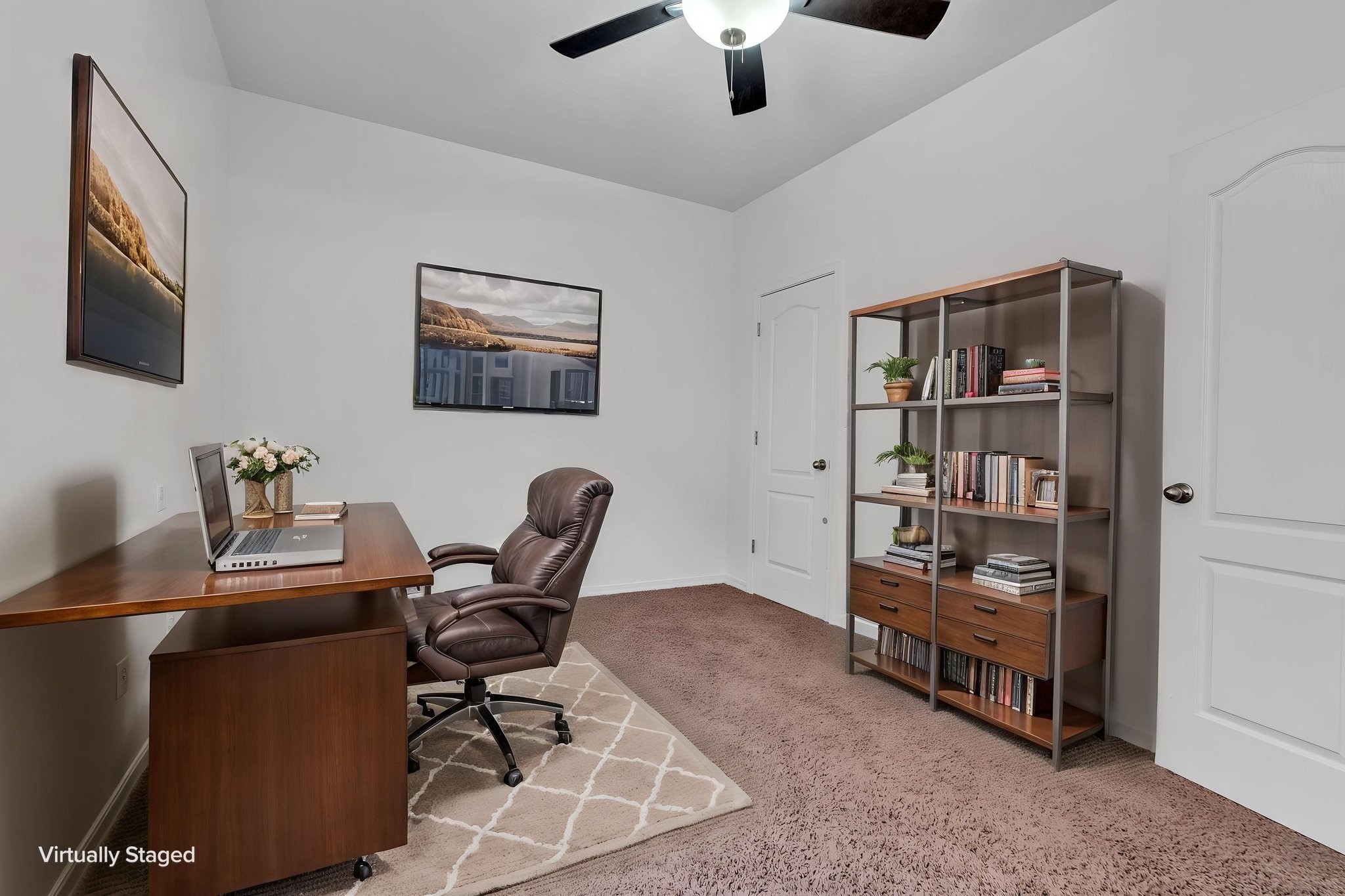 6914 Wrangell Loop Northeast Rio Rancho, NM 87144 - Photo 22 of 61 Downstairs Bedroom/Office - Virtually Staged