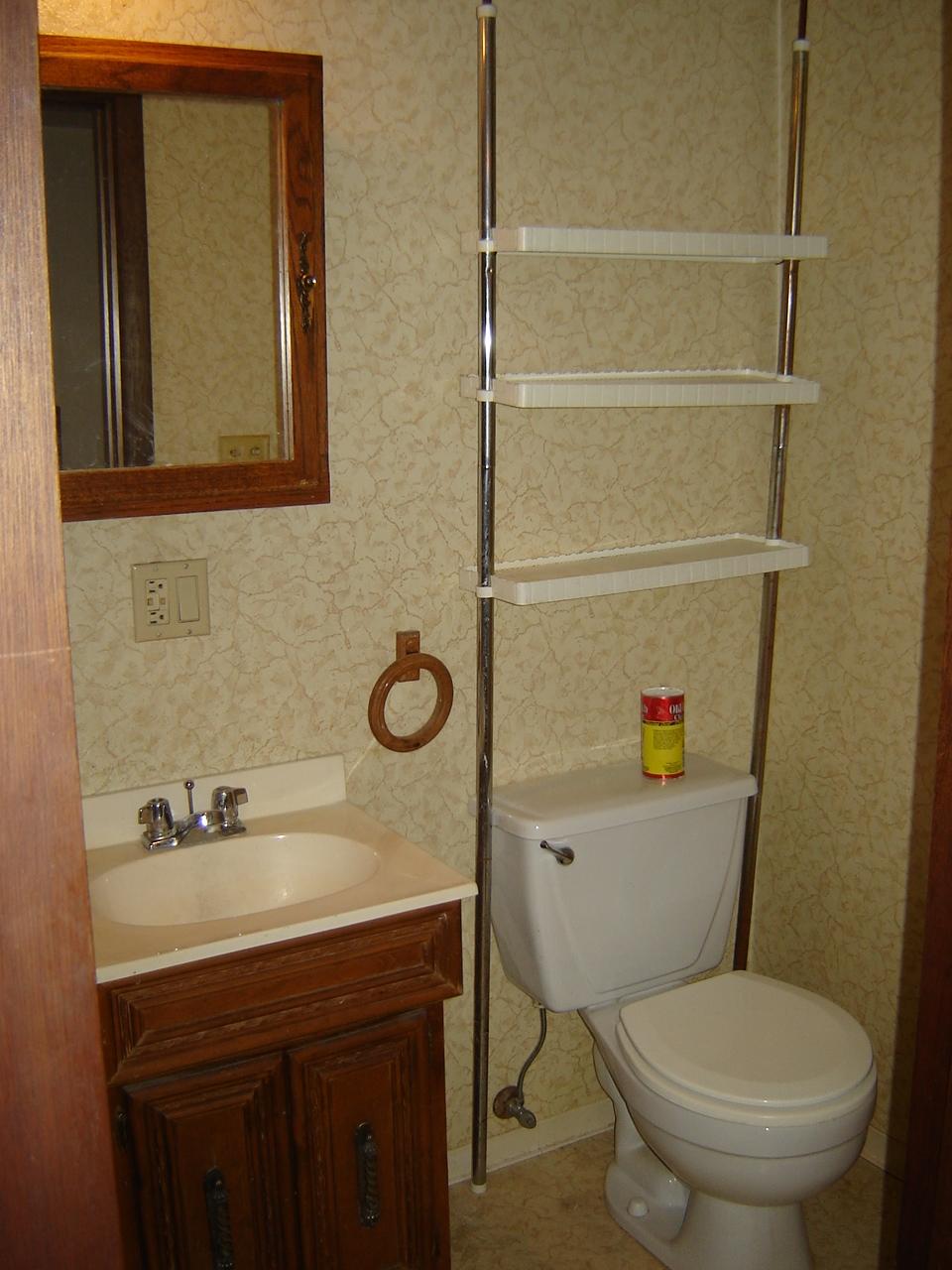 2411 Duffield Road Moxee, WA 98936 - Photo 9 of 13 a bathroom with a sink a toilet and mirror