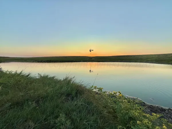 a view of an ocean with outdoor space