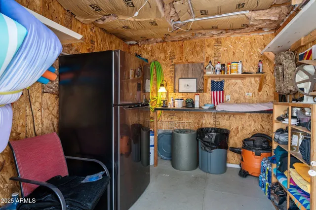a view of storage and utility room