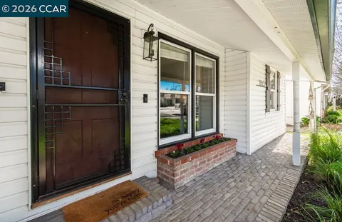 a view of a door of the house