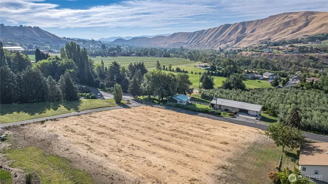 a view of a lake with a mountain in the background