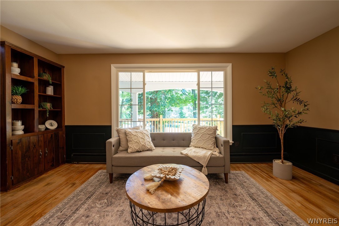 1928 Reading Road West Falls, NY 14170 - Photo 5 of 37 Living Room with custom built-in shelves
