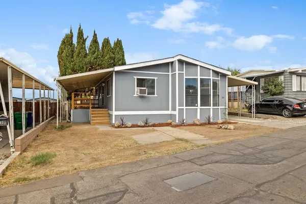 a view of a house with a outdoor space