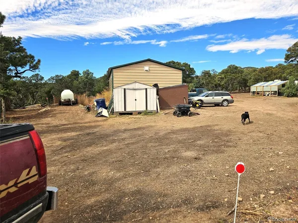 a close view of walk in closet