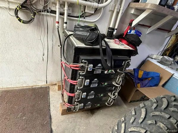 a view of a chairs and tables in patio