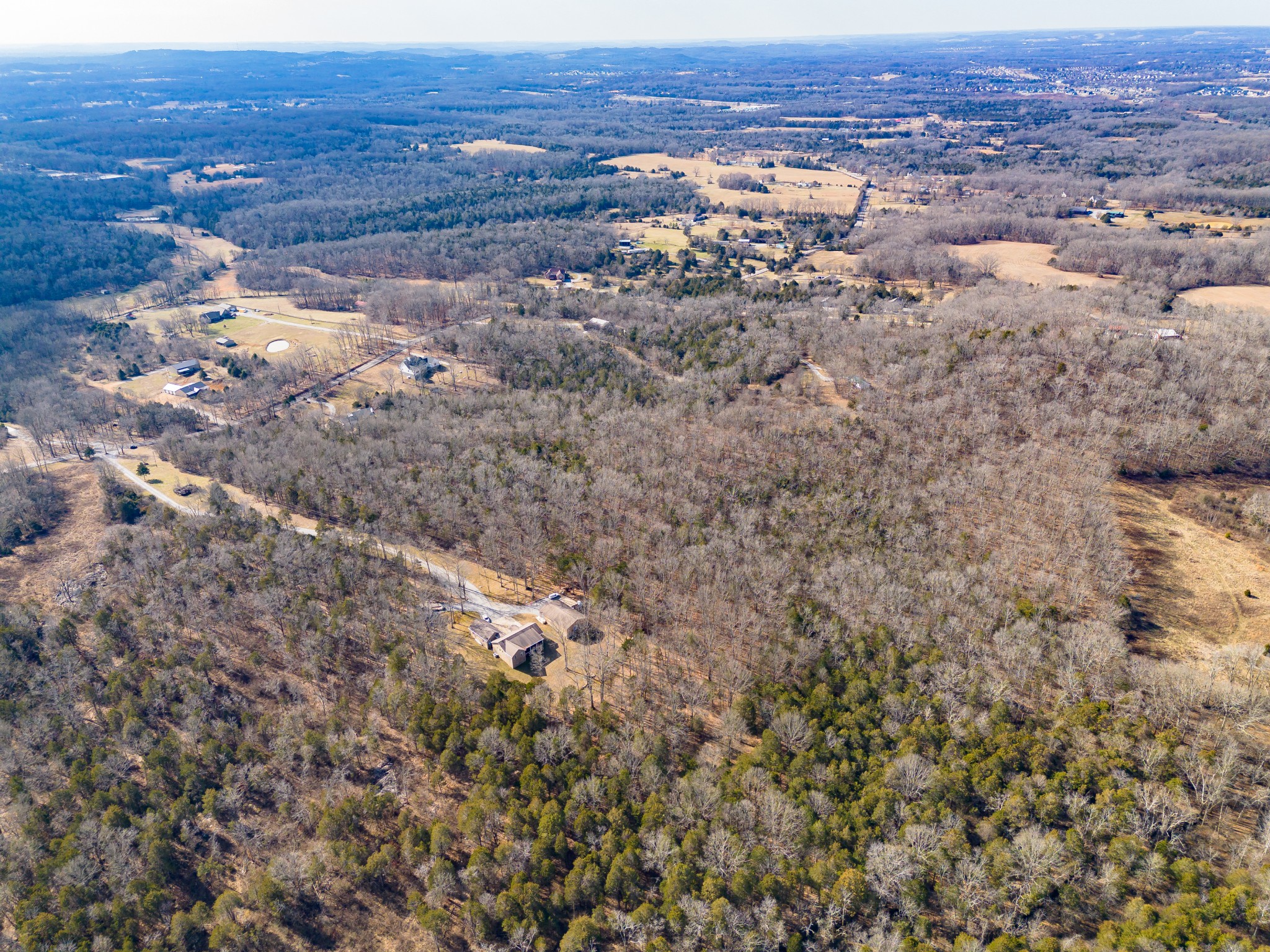 0 Joe Peay Road Spring Hill, TN 37174 - Photo 16 of 29 an aerial view of house with yard and mountain view in back