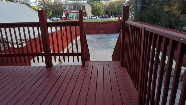 a view of deck with wooden floor and outdoor seating