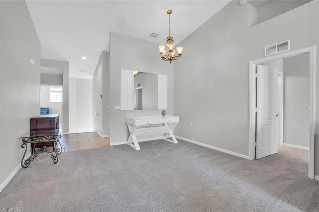 a view of a livingroom with couch